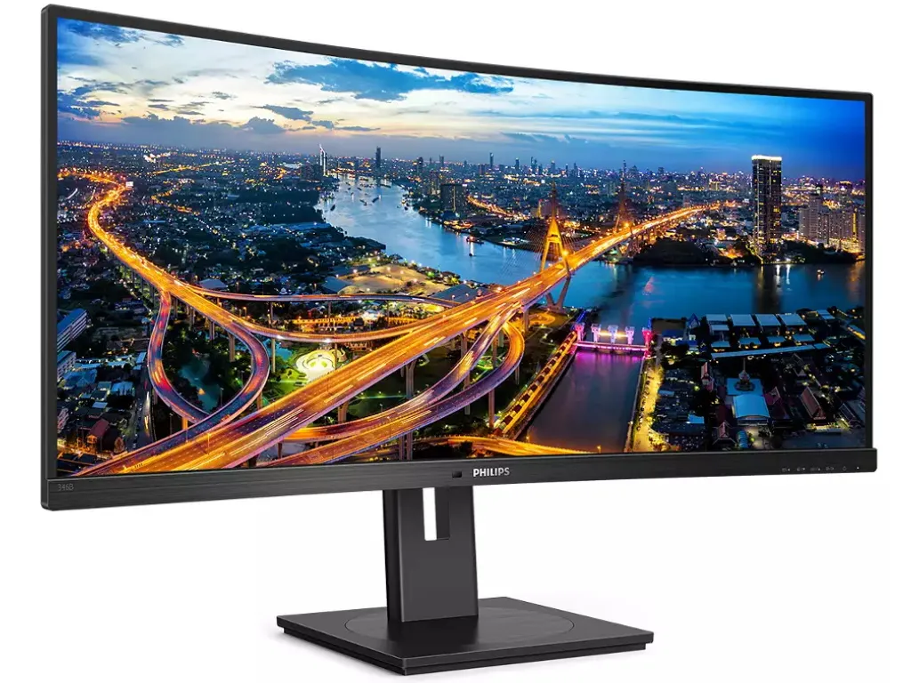 Philips Monitor PHILIPS 346B1C/00 34"/VA,21:9,zakrivljen/3440x1440/100Hz/4ms GtG/HDMI,DP,USB,LAN/zvucnici Slika 2